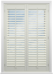 Kensington, Off White - Full Height Twist&Fit Plantation Shutter